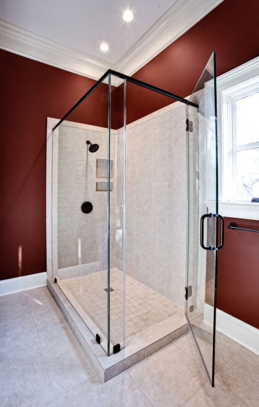 Elegant Shower with Frame